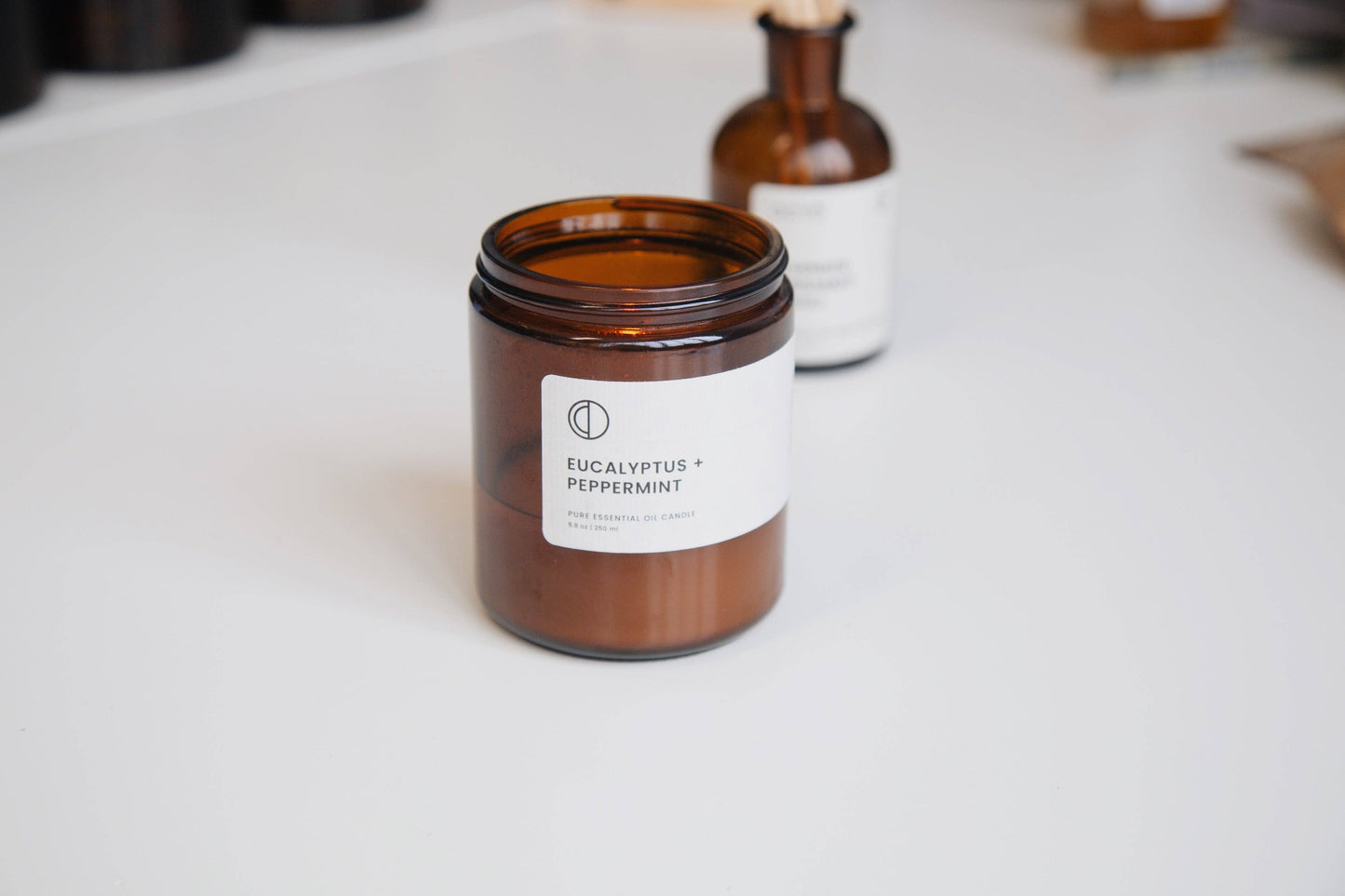 Eucalyptus + Peppermint candle - small jar