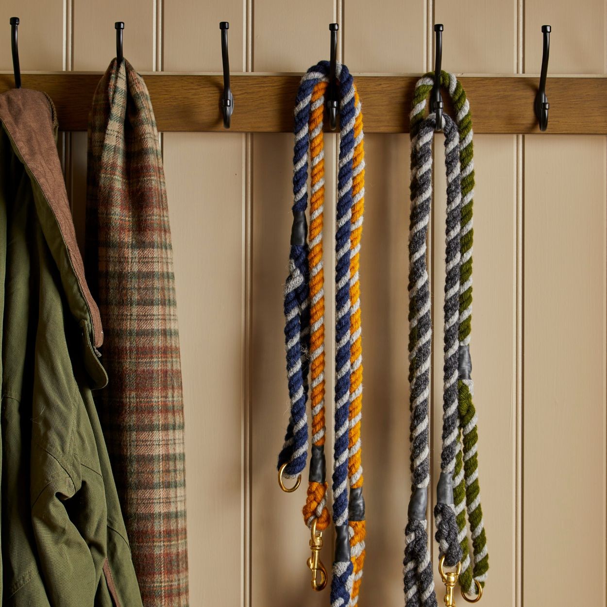 Luxury Wool Twisted Rope Dog Lead