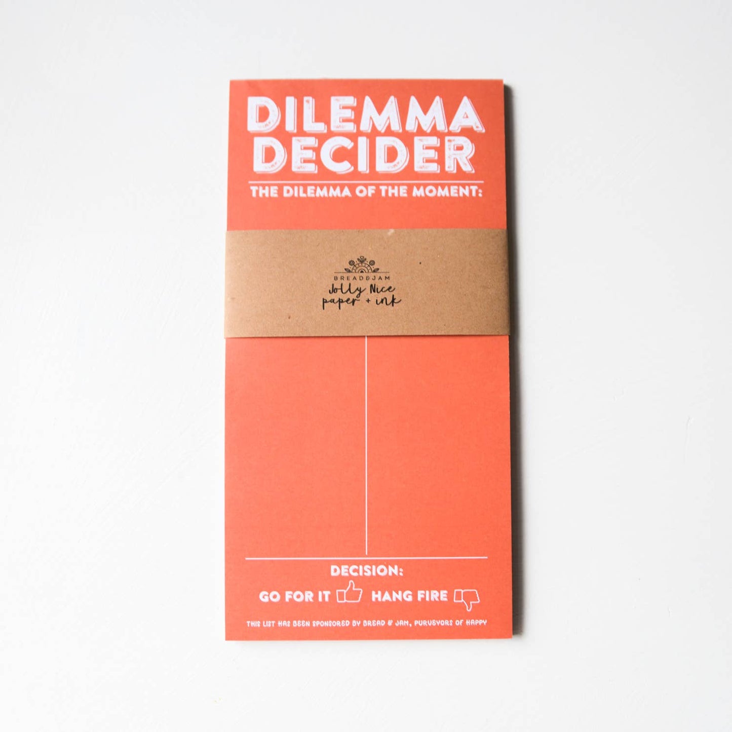 Dilemma Decider Notepad