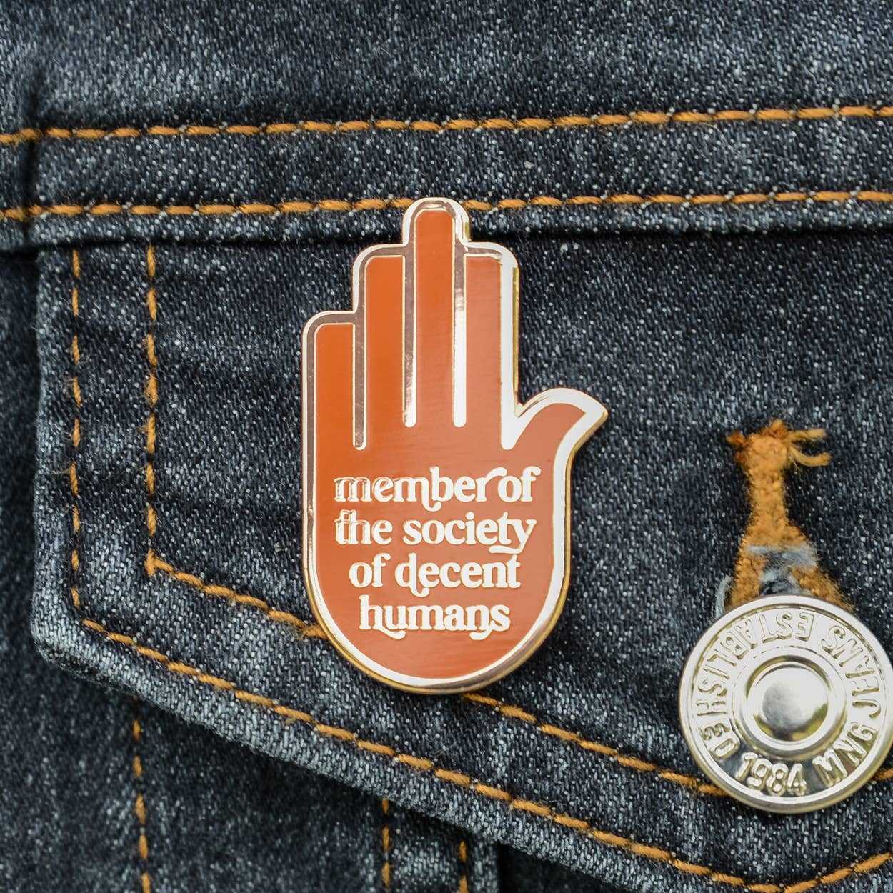 Society of Decent Humans Enamel Pin Badge