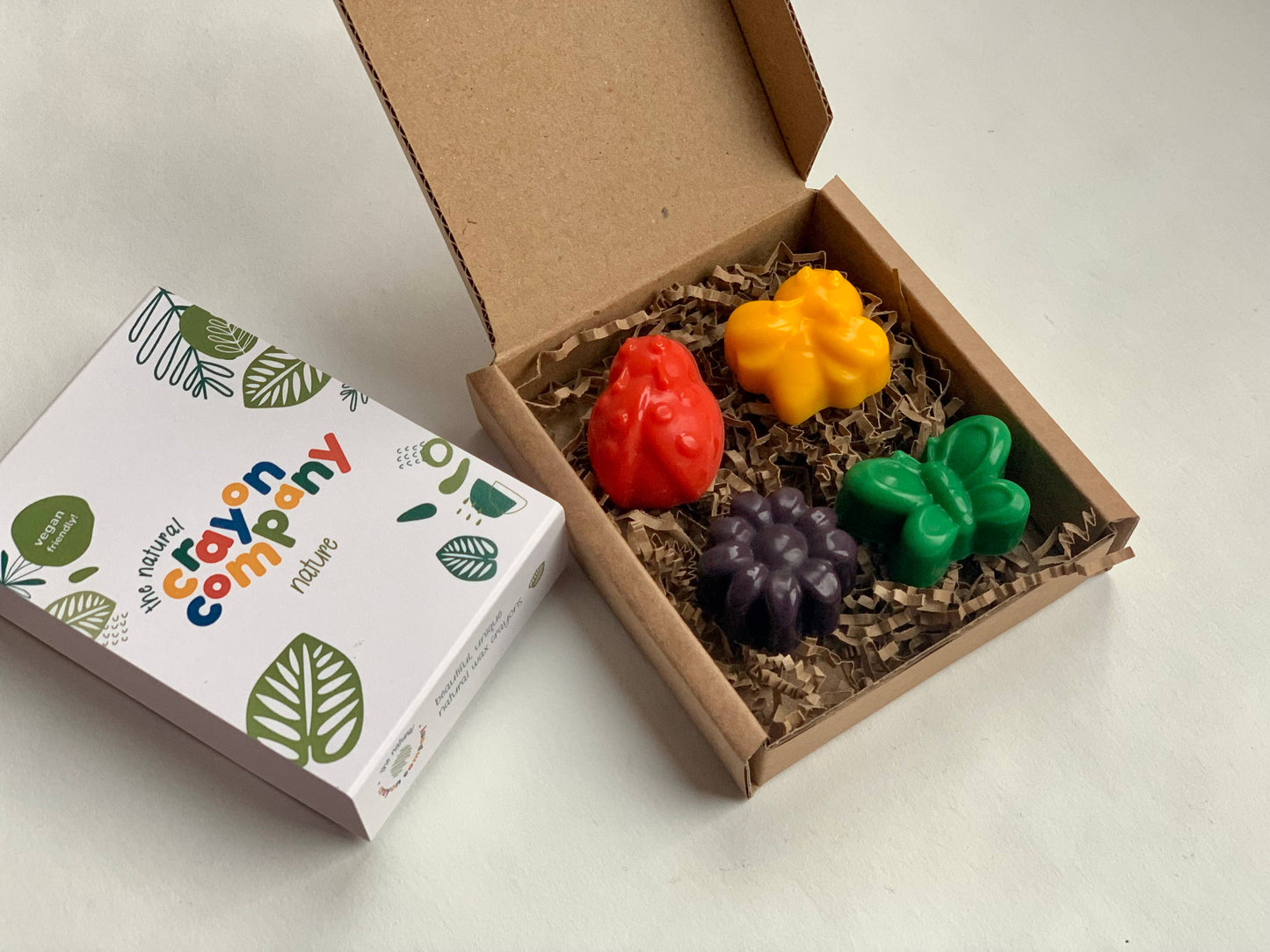Set of 4 Bug-Shaped Crayons – Handmade, Vegan Friendly & Eco-Conscious