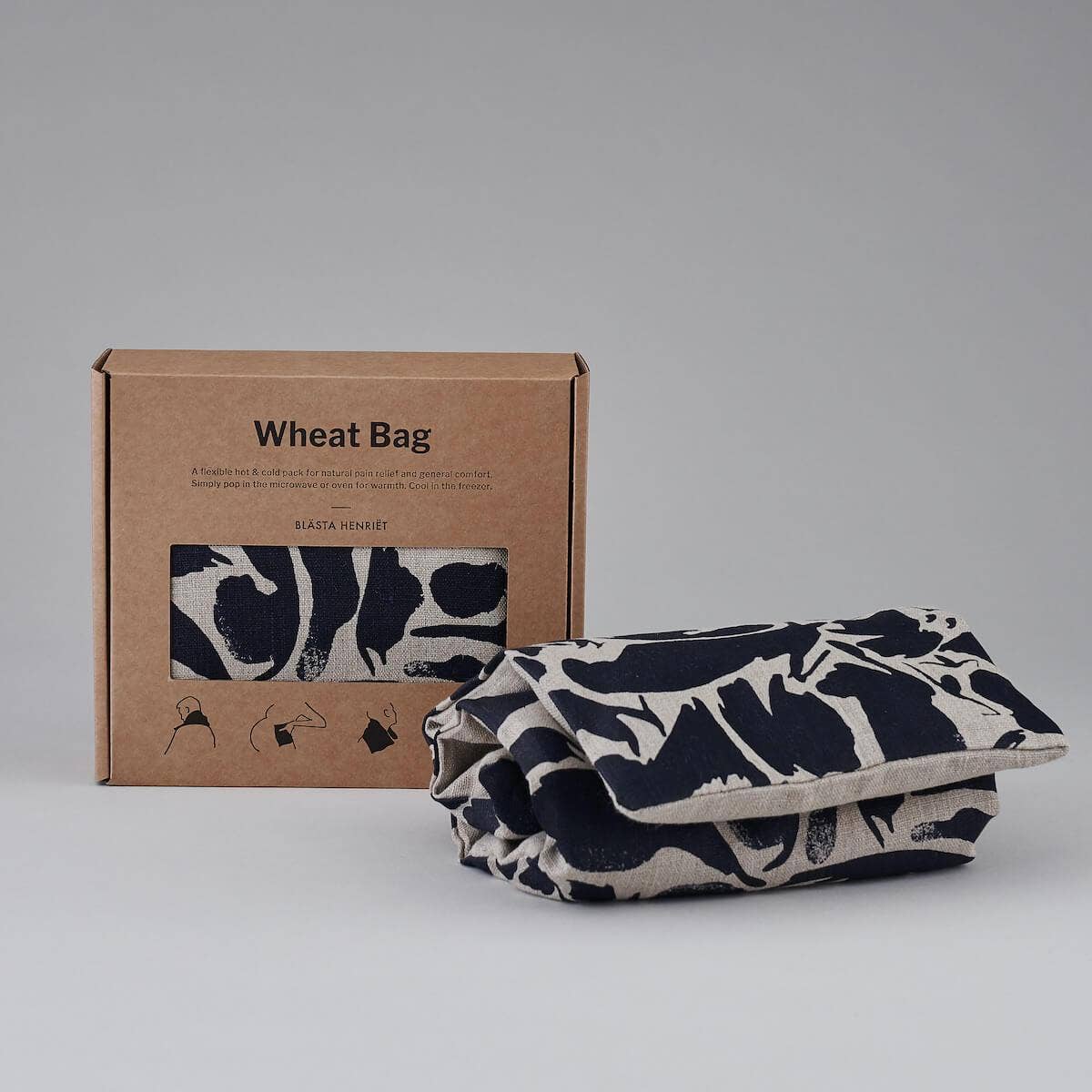 Large Navy Wheat Bag - Heat & Cold Therapy (Unscented)
