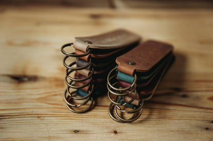 Leather Encouragement Keyrings