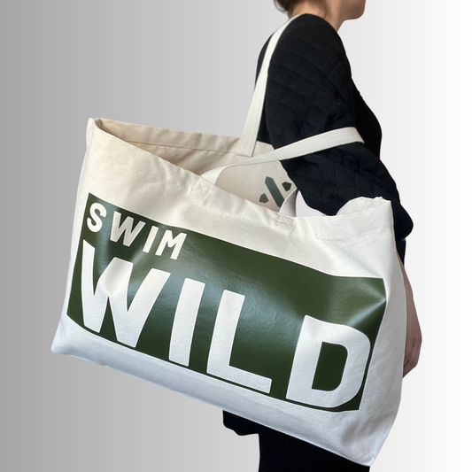 Swim Wild Jumbo Bag Natural/Khaki