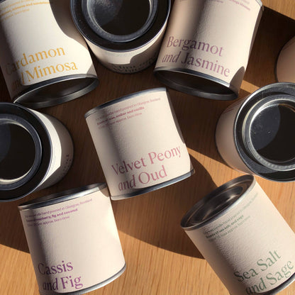 Bergamot and Jasmine Soy Wax Candle Tin
