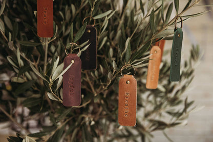Leather Encouragement Keyrings