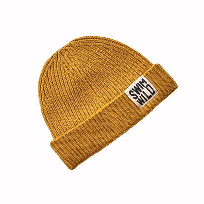 Fishermans Knit Hat - Mustard or Navy
