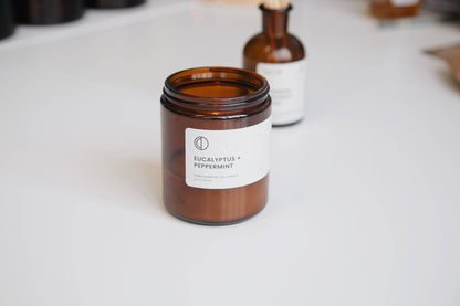 Eucalyptus + Peppermint candle - small jar