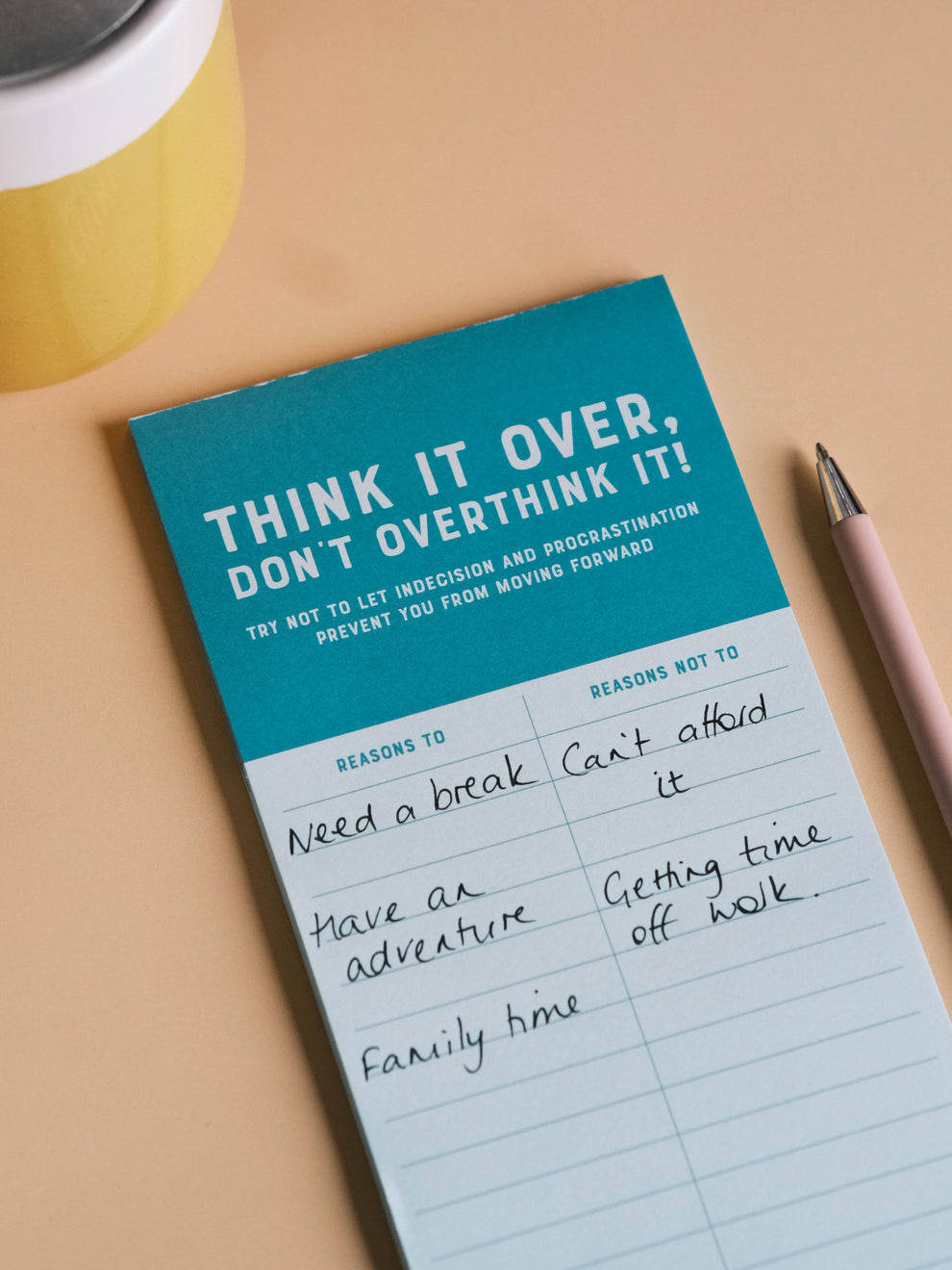 Think It Over Notepad – The Hygge Company